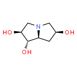 1H-Pyrrolizine-1,2,6-triol, hexahydro-, (1S,2S,6S,7aS)- (9CI) structure