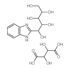 1-(1H-benzimidazol-2-yl)pentane-1,2,3,4,5-pentol,2,3-dihydroxybutanedioic acid Structure