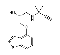 1-(2-methylbut-3-yn-2-ylamino)-3-(9-thia-8-azabicyclo[4.3.0]nona-1,3,5 ,7-tetraen-5-yloxy)propan-2-ol结构式