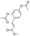 3-[2,4-Bis(acetyloxy)phenyl]acrylic acid methyl ester结构式