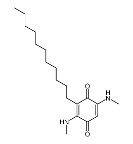 2,5-bis-methylamino-3-undecyl-[1,4]benzoquinone结构式