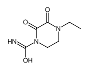 1-Piperazinecarboxamide,4-ethyl-2,3-dioxo-(9CI)结构式