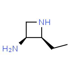 3-Azetidinamine,2-ethyl-,cis-(9CI) Structure