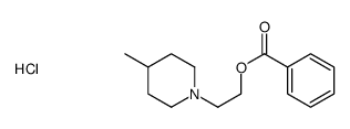 2-(4-methyl-1-piperidyl)ethyl benzoate hydrochloride structure