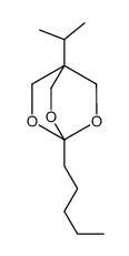 1-pentyl-4-propan-2-yl-2,6,7-trioxabicyclo[2.2.2]octane结构式