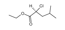 ethyl ester of/the/ L(-)-α-chloro-isocaproic acid Structure