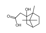 Bicyclo[2.2.1]heptane-2-acetic acid, 2-hydroxy-1,7,7-trimethyl- (9CI)结构式