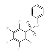 Benzenesulfonic acid, 2,3,4,5,6-pentafluoro-, phenyl ester structure
