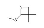2-(methylthio)-3,3-dimethyl-1-azetine Structure