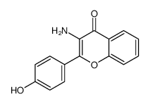 3-amino-2-(4-hydroxyphenyl)chromen-4-one Structure