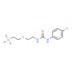 N-(4-Chlorophenyl)-N'-[2-[[2-(trimethylsilyl)ethyl]thio]ethyl]urea structure