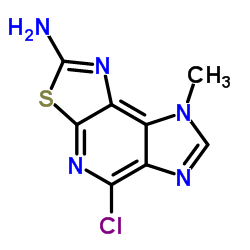 5-CHLORO-8-METHYL-8H-IMIDAZO[4,5-D]THIAZOLO[5,4-B]PYRIDIN-2-AMINE结构式