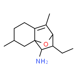 2H-2,4a-Epoxynaphthalen-4-amine,3-ethyl-3,4,5,6,7,8-hexahydro-1,6-dimethyl-(9CI)结构式