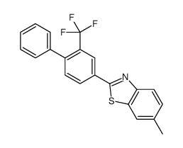 6-methyl-2-[4-phenyl-3-(trifluoromethyl)phenyl]-1,3-benzothiazole Structure
