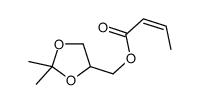 (2,2-dimethyl-1,3-dioxolan-4-yl)methyl but-2-enoate Structure