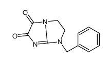 1-benzyl-2,3-dihydroimidazo[1,2-a]imidazole-5,6-dione结构式