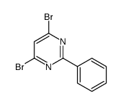 Pyrimidine, 4,6-dibromo-2-phenyl Structure