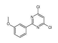 4,6-dichloro-2-(3-methoxyphenyl)pyrimidine结构式