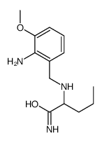 2-[(2-amino-3-methoxyphenyl)methylamino]pentanamide Structure