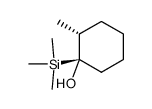 (1R,2R)-2-methyl-1-(trimethylsilyl)cyclohexan-1-ol结构式