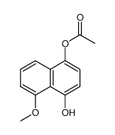 1-acetoxy-5-methoxy-4-naphthol Structure