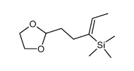 (Z)-[1-[3-(ethylenedioxy)-1-propyl]-1-propenyl]trimethylsilane Structure