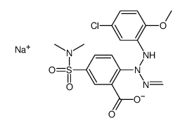 sodium 2-[3-(5-chloro-2-methoxyphenyl)-1-methyltriazen-2-yl]-5-[(dimethylamino)sulphonyl]benzoate picture