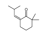2,2-dimethyl-6-(2-methylpropylidene)cyclohexan-1-one Structure