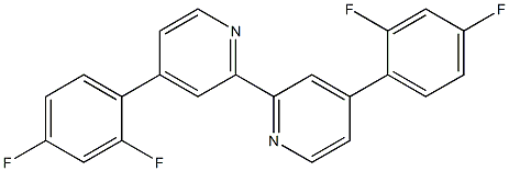 2,2'-Bipyridine, 4,4'-bis(2,4-difluorophenyl)-结构式