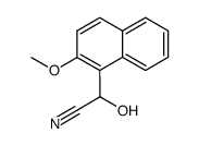 α-hydroxy-1-(2-methoxynaphthalene)acetonitrile Structure