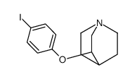 3-(4-iodophenoxy)-1-azabicyclo[2.2.2]octane结构式