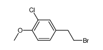 4-(2-bromo-ethyl)-2-chloro-anisole结构式