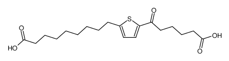 6-[5-(8-carboxy-octyl)-[2]thienyl]-6-oxo-hexanoic acid结构式
