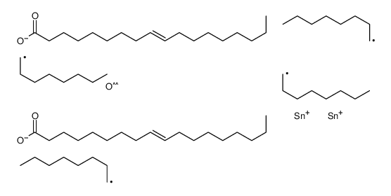 (Z,Z)-1,1,3,3-tetraoctyl-1,3-bis[(1-oxooctadec-9-enyl)oxy]distannoxane structure