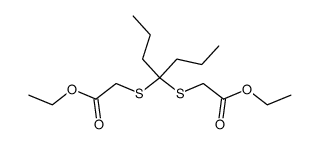 4,4-dipropyl-3,5-dithia-heptanedioic acid diethyl ester结构式