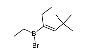 4-(bromoethylboryl)-2,2-dimethyl-3-hexene结构式