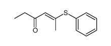 5-(phenylthio)hex-4-en-3-one结构式