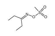 pentan-3-oneO-methylsulfonyl oxime结构式