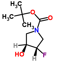 反式-3-氟-4-羟基吡咯烷-1-羧酸叔丁酯图片