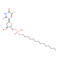 tetradecyl 2'-deoxy-5-fluoro-5'-uridylate结构式