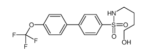 N-(4-hydroxybutyl)-4-[4-(trifluoromethoxy)phenyl]benzenesulfonamide结构式