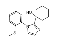 1-[1-(2-methylsulfanylphenyl)imidazol-2-yl]cyclohexan-1-ol结构式