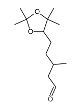 3,7-dimethyl-6,7-isopropylidenedioxyoctanal Structure