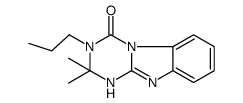 2,2-dimethyl-3-propyl-10H-[1,3,5]triazino[1,2-a]benzimidazol-4-one结构式