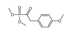 1-dimethoxyphosphoryl-2-(4-methoxyphenyl)ethanone结构式