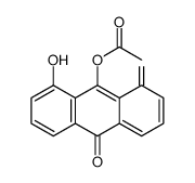 (1-hydroxy-8,10-dioxoanthracen-9-yl) acetate Structure