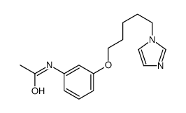 N-[3-(5-imidazol-1-ylpentoxy)phenyl]acetamide结构式