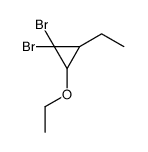 1,1-dibromo-2-ethoxy-3-ethylcyclopropane Structure