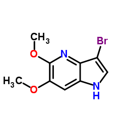 3-Bromo-5,6-dimethoxy-1H-pyrrolo[3,2-b]pyridine structure