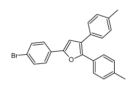 5-(4-bromophenyl)-2,3-bis(4-methylphenyl)furan Structure